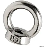 Osculati Ruostumaton Teräs M10x62 Mm Ulkokierre Silmukkapultti 10 Yksiköt