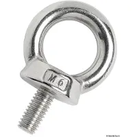 Osculati Ruostumaton Teräs M16x90 Mm Ulkokierre Silmukkaruuvilla 10 Yksiköt