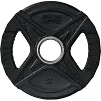 Master Fitness Nero Rubber Plate