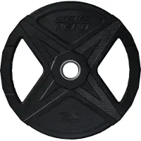 Master Fitness Nero Rubber Plate