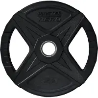 Master Fitness Nero Rubber Plate