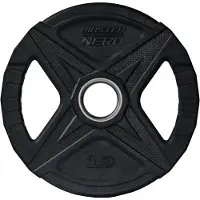 Master Fitness Nero Rubber Plate