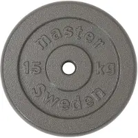 Master Fitness Skolvikt 25 mm, Viktskivor järn - 15 kg