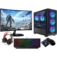 VIST Tietokone PC Gaming Ryzen 7 7700 - RAM 32GB - RTX 5060 - SSD 1TB M.2 - LCD 27 - W11 Pro