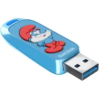 SanDisk usb 3.2 ingot type-a 130mb/s papa smurf edition 4x6 blister global