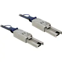 DeLOCK 83736, 3 m, Mini SAS SFF-8088, Mini SAS SFF-8088, Uros/uros, Musta