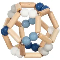 Goki Wooden Gripping Ring Elastic Ball Blue