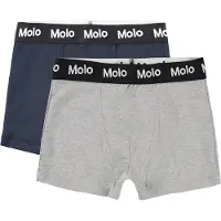 Molo 2-Pack Justin Nyrkkeilijät Navy/Gray Navy Grey 110/116 cm Laivastonsininen 110/116 cm Pojat