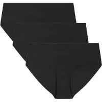 Under Armour Ua Pure Stretch No Show Hipster-Solid 3Pk - Black - XL