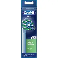 Oral-B Sähköhammasharjan vaihtopää Hammasharjan päät EB50RX-4 Cross Action Pro White, 4 kpl, 16° harjakset