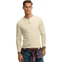 Superdry Lite Textured Grandad Pitkähihainen T-paita