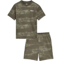 We fashion Yöpuku khaki / oliivi / valkoinen