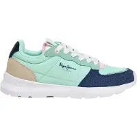 Pepe Jeans for woman/girl. PGS400012 Trainers Teagan Bass turquoise (35), Blue, Flat, Laces, Casual, children's fashion