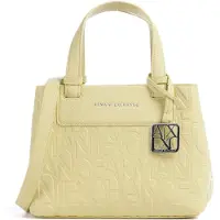 Armani Exchange for woman. XW001576AF15774U2149 Logo printed bag (OSFA), Casual, Yellow, Polyester