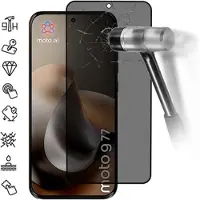 Mtp Products Motorola Moto G77 Yksityisyyttä Suojaava Täysin Peittävä Panssarilasi - 9H - Musta Reuna