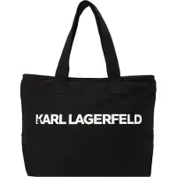 Karl Lagerfeld Ostoskassi 'ESSENTIAL' musta / valkoinen