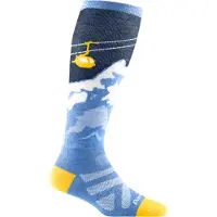 Darn Tough Women's Yeti Over-the-Calf Lightweight Ski & Snowboard Sock No Cushion Midnight M
