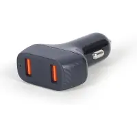 Gembird TA-U2QC3-CAR-01, Auto, Tupakansytytin, Musta (TA-U2QC3-CAR-011)