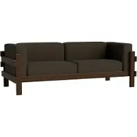 Normann Copenhagen Kube sohva Ruskealakattu mänty - kangas Remix 356 Brown, 220 cm