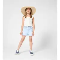 Michael Kors for girl. R30657 White poplin top (6Y= 114/119cm), Cotton, Sleeveless / Straps, children's fashion
