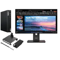 Lenovo ThinkCentre M75q G5 A7 16 512 + ThinkVision T27QD-40 27 QHD Docking AMD Ryzen 7 PRO 8700GE Processor 3,65 GHz up to 5.10 GHz, Windows 11 Pro 64, 512 GB SSD TLC Opal