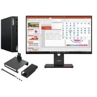 Lenovo ThinkCentre M75q G5 A7 16 512 + ThinkVision T27-40 27 FHD AMD Ryzen 7 PRO 8700GE Processor 3,65 GHz up to 5.10 GHz, Windows 11 Pro 64, 512 GB SSD TLC Opal