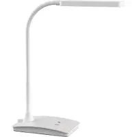 MAUL Led pöytävalaisin MAULpearly, himmennettävä, Valkoinen/opaali, Työhuone/toimisto, Synteettinen materiaali, Moderni
