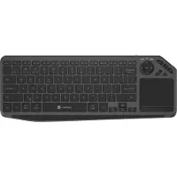 Natec TURBOT 2 - keyboard - 75% compact - with touchpad - QWERTY - US - black grey Input Device - Näppäimistö - Englanti (US) - Harmaa