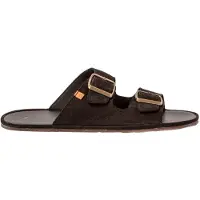 El naturalista unisex. 256821101005_001 Leather sandals N5682 black (45), Flat, Buckle, Casual