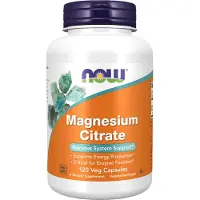 Now Magnesiumsitraatti 400 mg - 120 Veg-kapselia