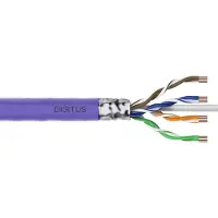 Digitus CAT 6 F-UTP INSTALLATION CABLE, 250 MHZ CCA (EN 50575), AWG 23/1, 500 M DRUM, SX, PURPLE (DK-1625-VH-5)
