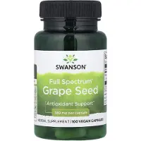 Swanson Health , Full Spectrum Rypäle Siemen, 380 mg, 100 Pillereitä