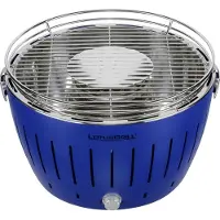 LotusGrill G34 U BL, Grilli, Hiili (polttoaine), 32 cm, Muovi, Ruostumaton teräs, Terästä, Kattila, Ritilä (LG G34 U Blau)