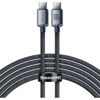 Baseus Crystal Shine USB-C / USB-C Kaapeli CAJY000701 - 2m - Musta
