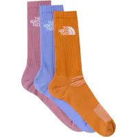 The North Face Multi Sport Cushion Crew Socks 3-Pack Periwinkle Glow/Dust Orange/Hush Lavender Urheilusukat XS (35-37)