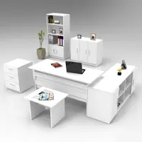 Kalune Design 6-osainen toimistokalustesarja Vo17-W, ruskea