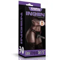 Lovetoy Easy Strapon Set Black 20 cm