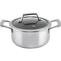 Hâws Santo Casserole 2.2L W/Lid Hybrid Coating - Silver - 2.2 L