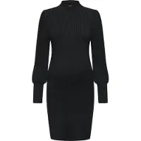 ONLY Maternity Olmkatia L/S Dress Knt Noos - Black - S