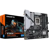Gigabyte B760M GAMING PLUS WIFI DDR4, Intel, LGA 1700, Intel Celeron, Intel Core i3 12th Gen, Intel Core i3 13th Gen, Intel Core i3 14th Gen, Intel. (B760M G P WIFI DDR4)