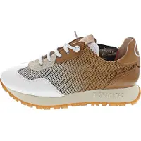 Hispanitas for woman. BHV253869 Trainers Kansas white (39), Leather, Brown, 3 to 5 cm, Laces, Casual