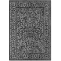 NORTHRUGS Hanse Home kaksipuolinen matto sisä- ja ulkotiloihin Kona musta/valkoinen 200x290, sopii käytettäväksi terassilla tai parvekkeella