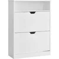 Vasagle Kenkähylly, 24x80x102 cm, Valkoinen, Jalanõude kapp, VASAGLE, 24x80x102 cm, Valge