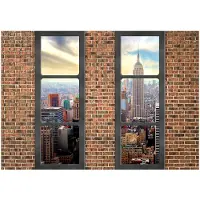 Kärkkäinen Artgeist The View From The Window: New York itseliimautuva fototapetti