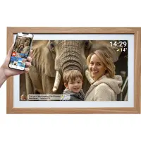 Denver Frameo PFF-2162LW 21.5’’ digitaalinen valokuvakehys, vaalea puu