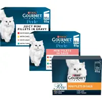 Gourmet 96x85g nauta, kana, lohi & tonnikala Perle kissanruoka