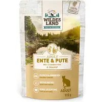 Wildes Land 12x100g Cat ankkaa & kalkkunaa ohdakeöljyllä kissan märkäruoka