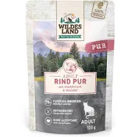 Wildes Land 12x100g nautaa ohdakeöljyllä kissan märkäruoka
