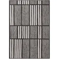 Ted Baker Haringey Flatweave ulkomatto Allington mustavalkoinen 160x230, sopii käytettäväksi terassilla tai parvekkeella