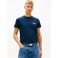 Tommy Hilfiger Paita 'Signature Logo Slim' laivastonsininen / punainen / valkoinen